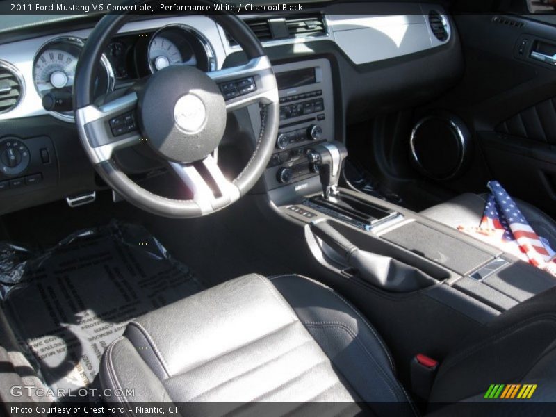 Performance White / Charcoal Black 2011 Ford Mustang V6 Convertible