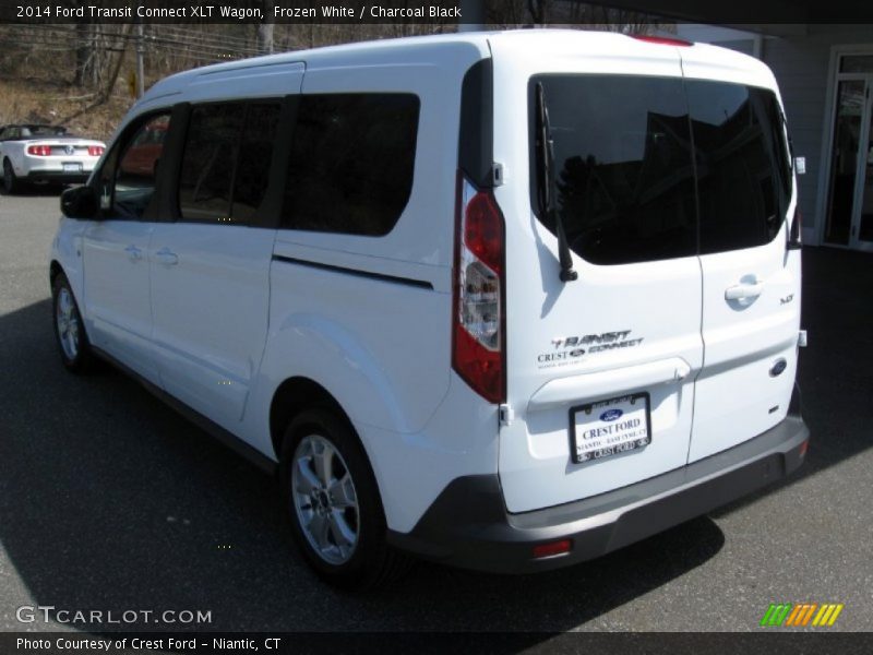 Frozen White / Charcoal Black 2014 Ford Transit Connect XLT Wagon