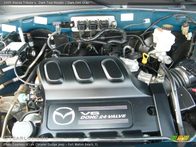 Dark Teal Metallic / Dark Flint Gray 2005 Mazda Tribute s