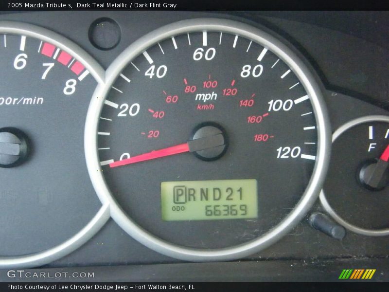 Dark Teal Metallic / Dark Flint Gray 2005 Mazda Tribute s