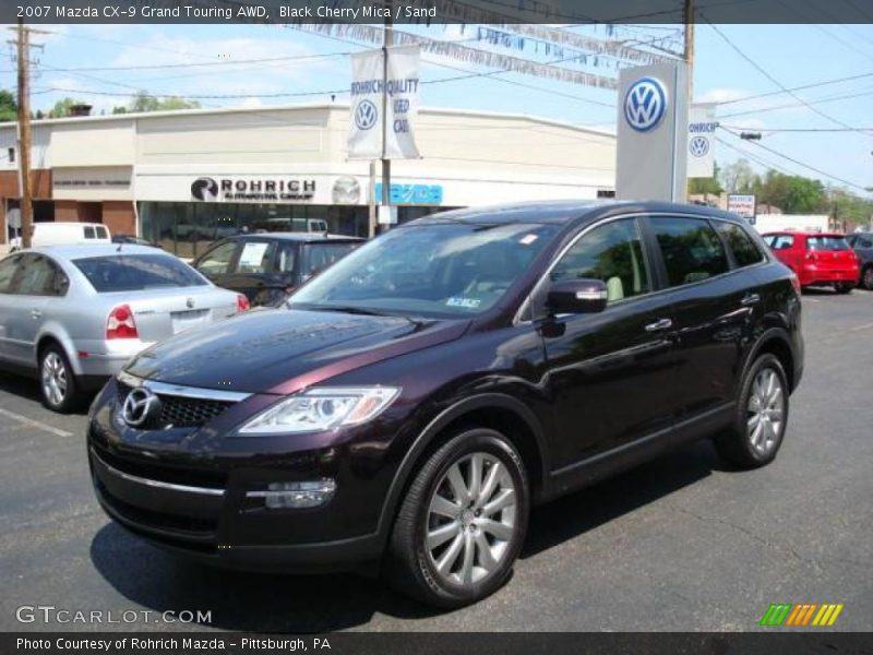 Black Cherry Mica / Sand 2007 Mazda CX-9 Grand Touring AWD