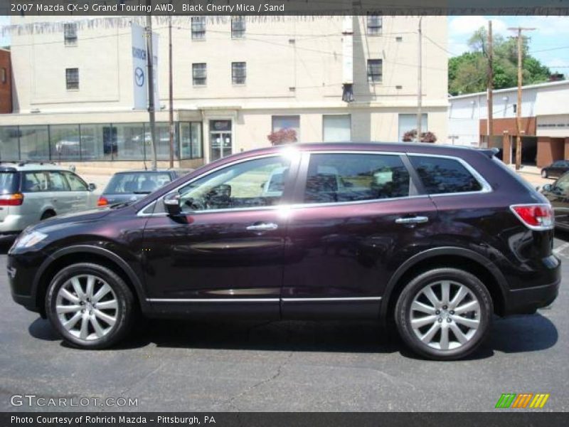 Black Cherry Mica / Sand 2007 Mazda CX-9 Grand Touring AWD