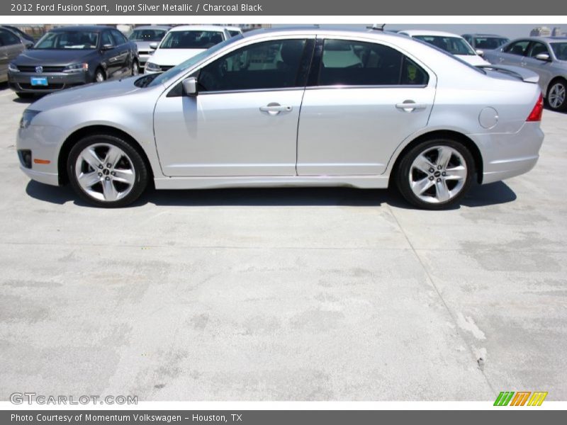 Ingot Silver Metallic / Charcoal Black 2012 Ford Fusion Sport