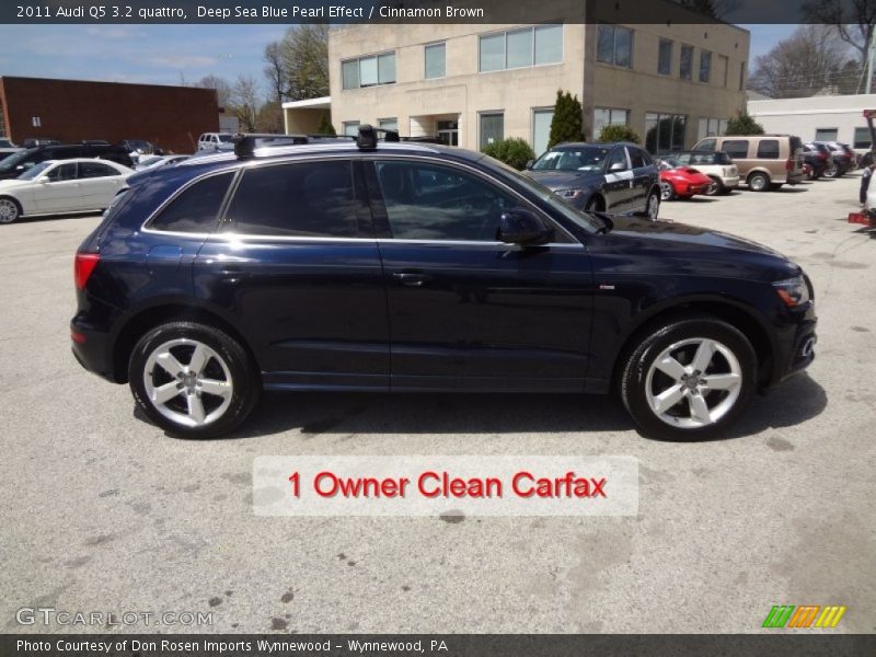 Deep Sea Blue Pearl Effect / Cinnamon Brown 2011 Audi Q5 3.2 quattro