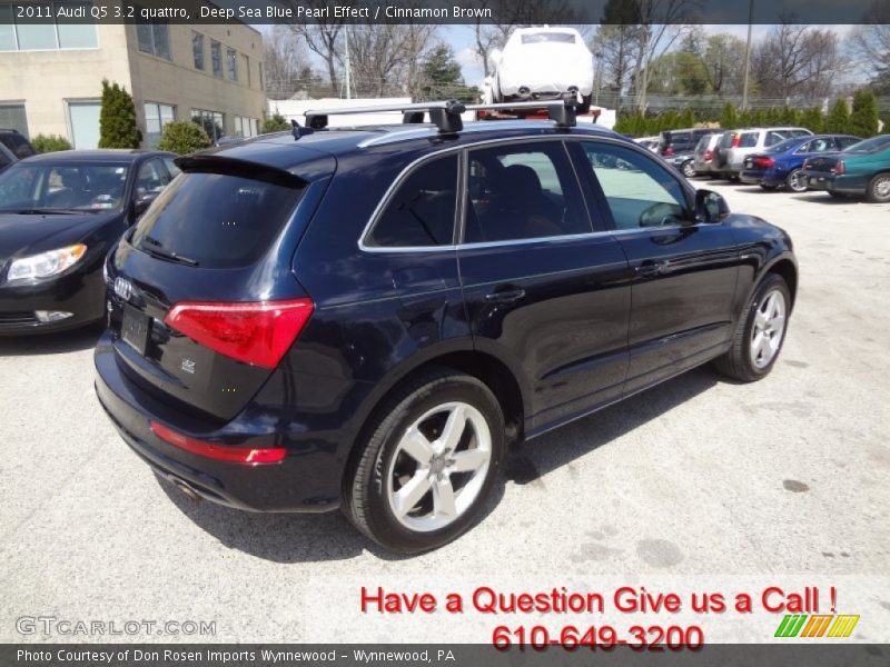 Deep Sea Blue Pearl Effect / Cinnamon Brown 2011 Audi Q5 3.2 quattro