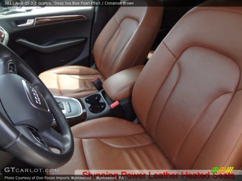 Deep Sea Blue Pearl Effect / Cinnamon Brown 2011 Audi Q5 3.2 quattro