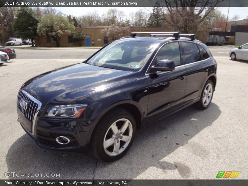 Deep Sea Blue Pearl Effect / Cinnamon Brown 2011 Audi Q5 3.2 quattro