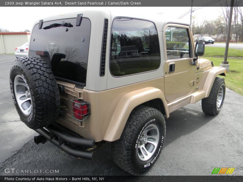 Desert Sand Pearlcoat / Camel/Dark Green 1999 Jeep Wrangler Sahara 4x4