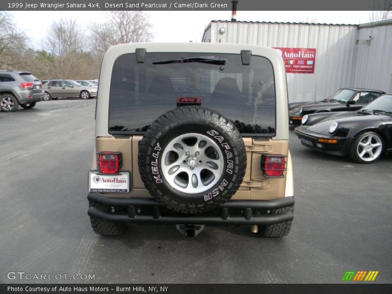 Desert Sand Pearlcoat / Camel/Dark Green 1999 Jeep Wrangler Sahara 4x4