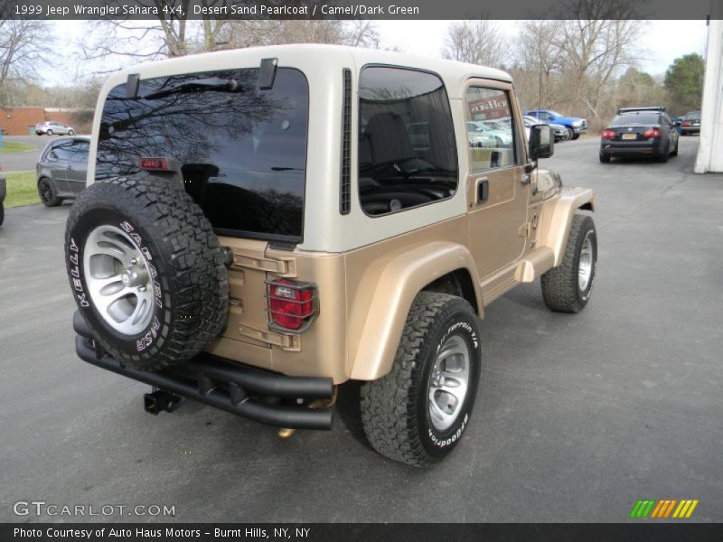 Desert Sand Pearlcoat / Camel/Dark Green 1999 Jeep Wrangler Sahara 4x4