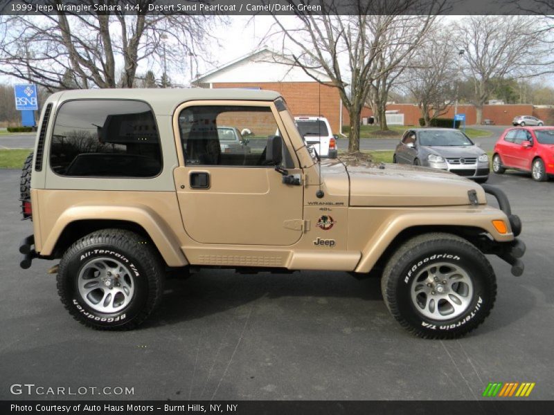 Desert Sand Pearlcoat / Camel/Dark Green 1999 Jeep Wrangler Sahara 4x4