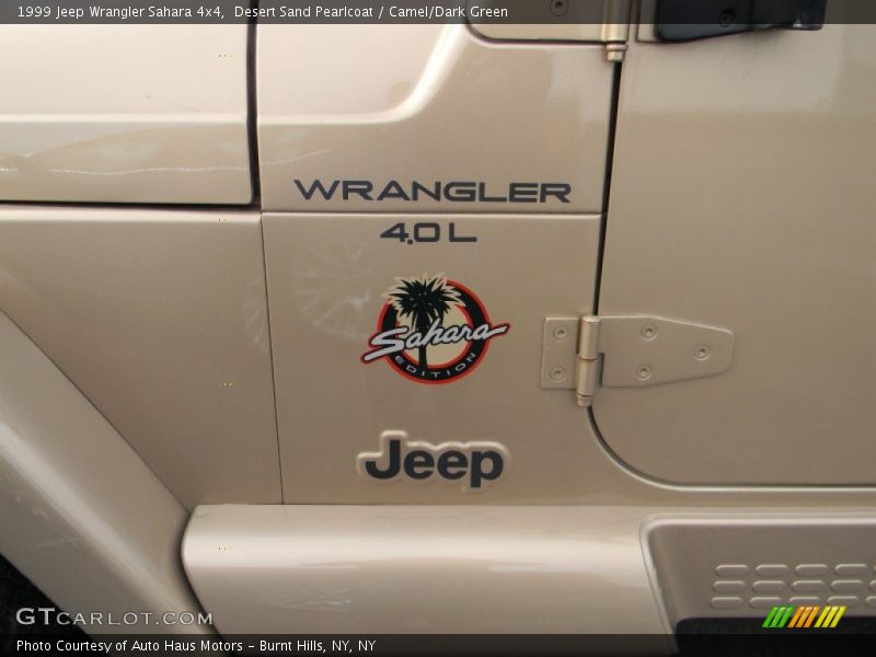Desert Sand Pearlcoat / Camel/Dark Green 1999 Jeep Wrangler Sahara 4x4