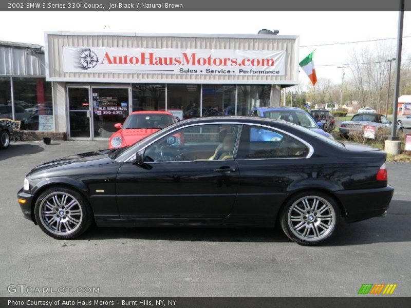 Jet Black / Natural Brown 2002 BMW 3 Series 330i Coupe