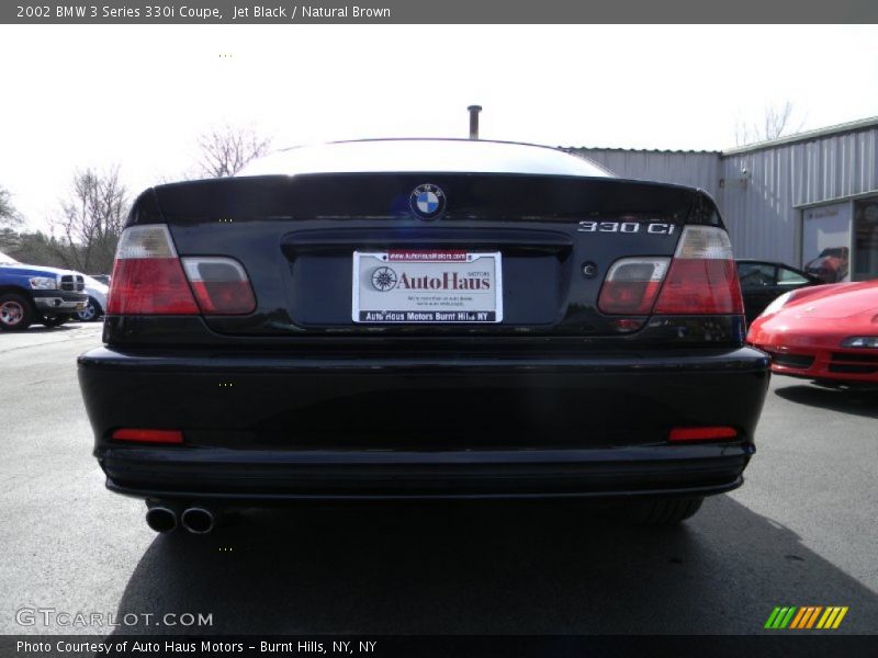 Jet Black / Natural Brown 2002 BMW 3 Series 330i Coupe
