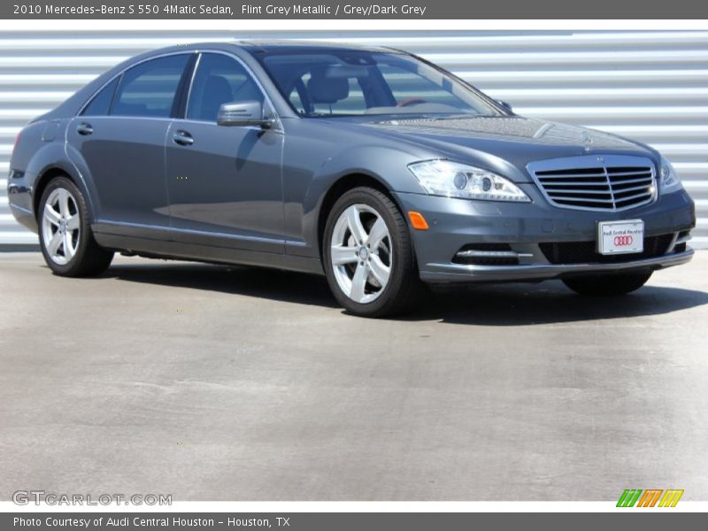 Flint Grey Metallic / Grey/Dark Grey 2010 Mercedes-Benz S 550 4Matic Sedan