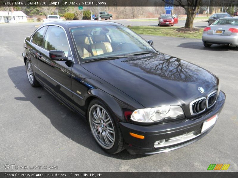 Jet Black / Natural Brown 2002 BMW 3 Series 330i Coupe