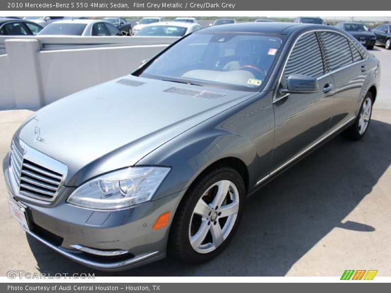 Flint Grey Metallic / Grey/Dark Grey 2010 Mercedes-Benz S 550 4Matic Sedan