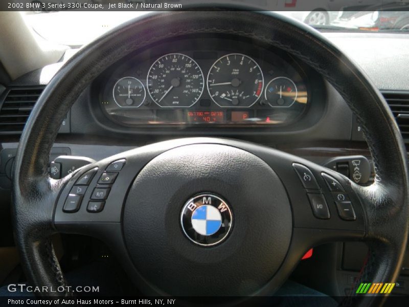 Jet Black / Natural Brown 2002 BMW 3 Series 330i Coupe