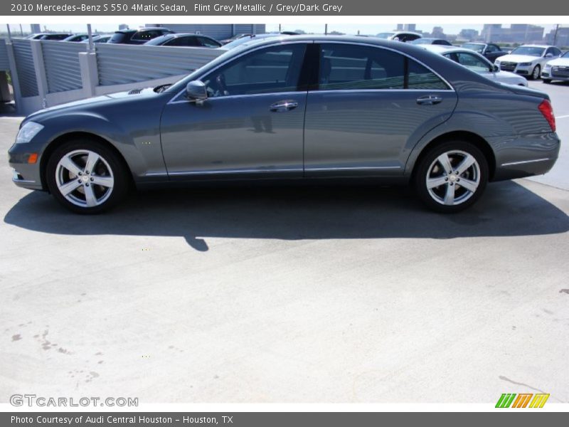 Flint Grey Metallic / Grey/Dark Grey 2010 Mercedes-Benz S 550 4Matic Sedan