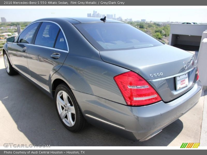 Flint Grey Metallic / Grey/Dark Grey 2010 Mercedes-Benz S 550 4Matic Sedan