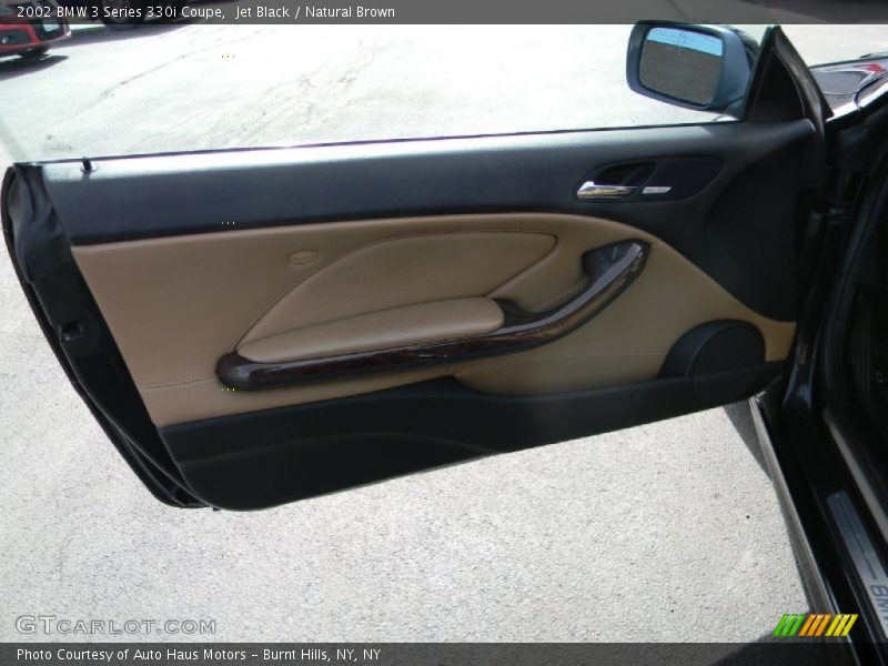 Jet Black / Natural Brown 2002 BMW 3 Series 330i Coupe