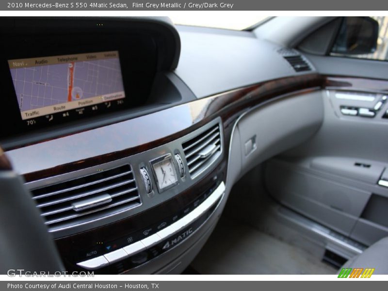 Flint Grey Metallic / Grey/Dark Grey 2010 Mercedes-Benz S 550 4Matic Sedan