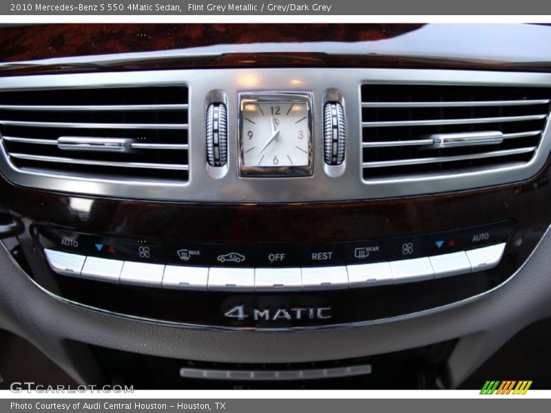 Flint Grey Metallic / Grey/Dark Grey 2010 Mercedes-Benz S 550 4Matic Sedan