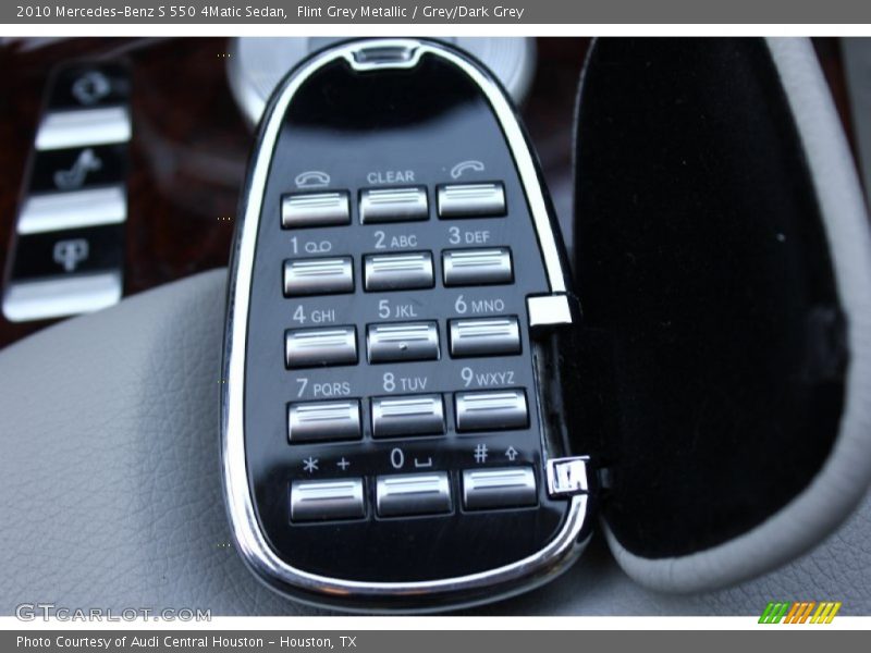 Flint Grey Metallic / Grey/Dark Grey 2010 Mercedes-Benz S 550 4Matic Sedan