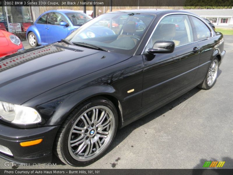 Jet Black / Natural Brown 2002 BMW 3 Series 330i Coupe