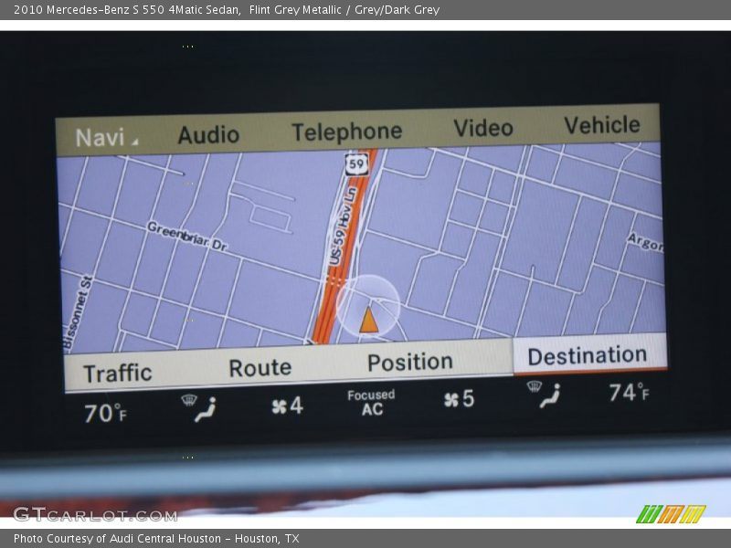 Flint Grey Metallic / Grey/Dark Grey 2010 Mercedes-Benz S 550 4Matic Sedan