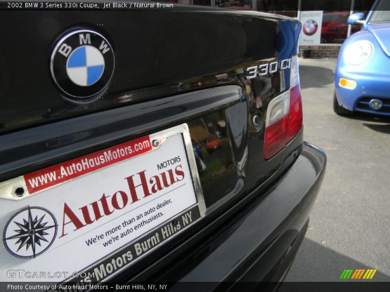 Jet Black / Natural Brown 2002 BMW 3 Series 330i Coupe