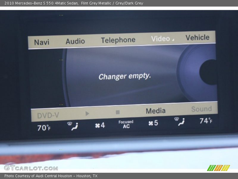 Flint Grey Metallic / Grey/Dark Grey 2010 Mercedes-Benz S 550 4Matic Sedan