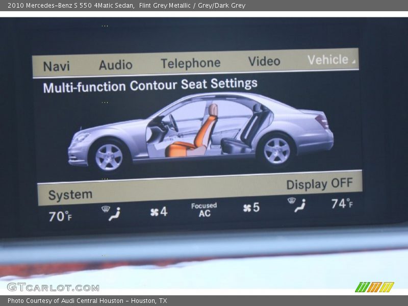 Flint Grey Metallic / Grey/Dark Grey 2010 Mercedes-Benz S 550 4Matic Sedan