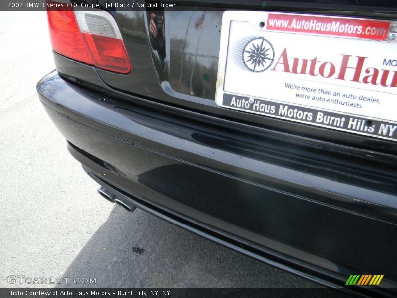 Jet Black / Natural Brown 2002 BMW 3 Series 330i Coupe