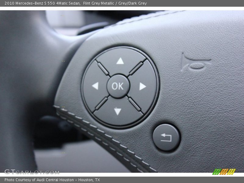 Flint Grey Metallic / Grey/Dark Grey 2010 Mercedes-Benz S 550 4Matic Sedan