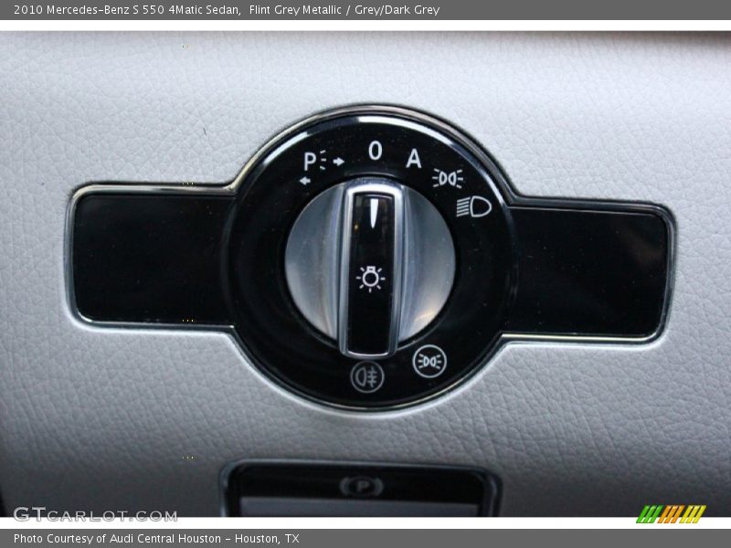 Flint Grey Metallic / Grey/Dark Grey 2010 Mercedes-Benz S 550 4Matic Sedan