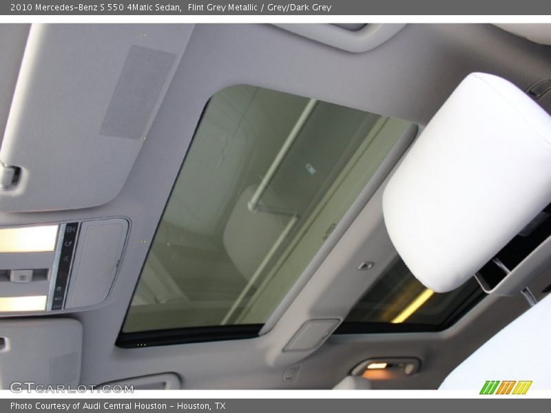 Flint Grey Metallic / Grey/Dark Grey 2010 Mercedes-Benz S 550 4Matic Sedan