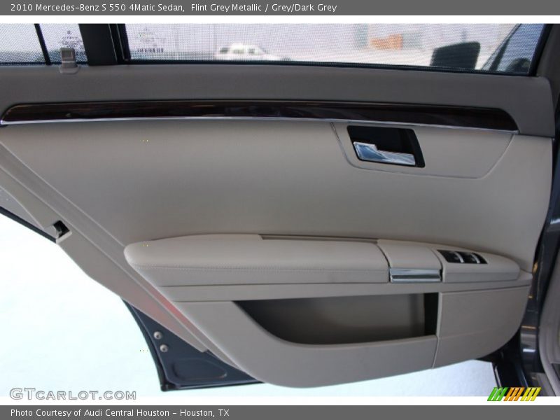Flint Grey Metallic / Grey/Dark Grey 2010 Mercedes-Benz S 550 4Matic Sedan