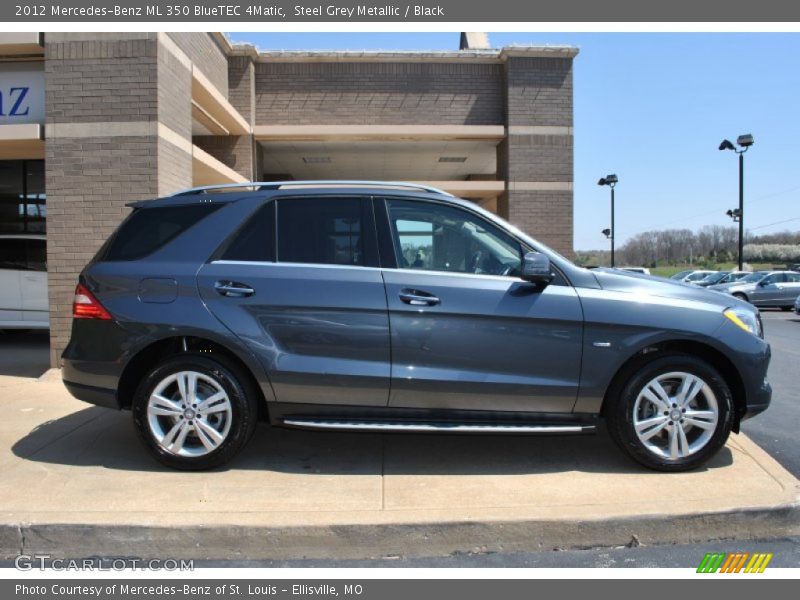 Steel Grey Metallic / Black 2012 Mercedes-Benz ML 350 BlueTEC 4Matic