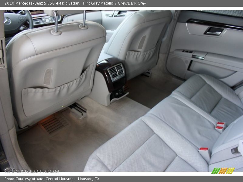 Flint Grey Metallic / Grey/Dark Grey 2010 Mercedes-Benz S 550 4Matic Sedan