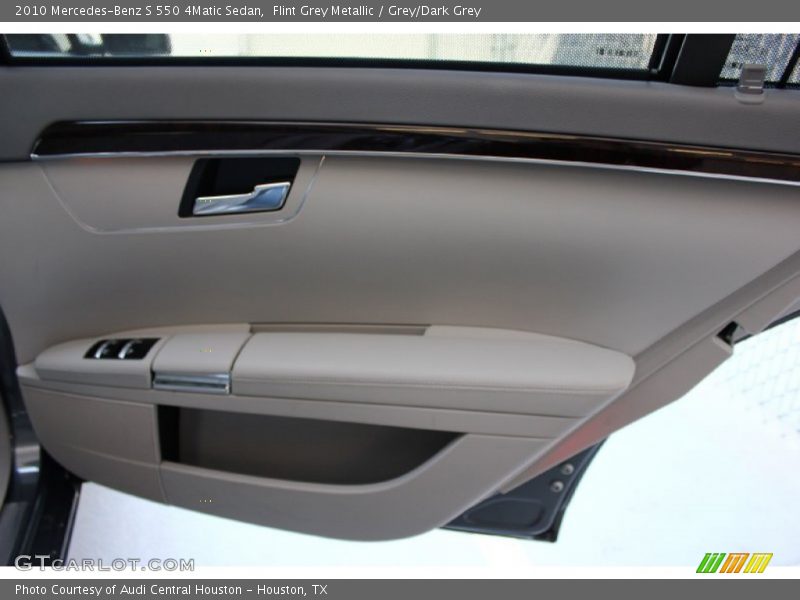 Flint Grey Metallic / Grey/Dark Grey 2010 Mercedes-Benz S 550 4Matic Sedan