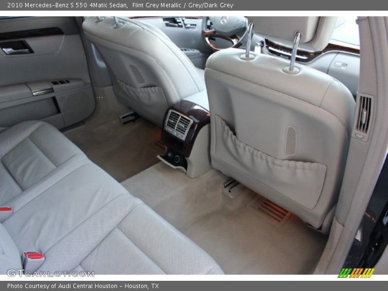 Flint Grey Metallic / Grey/Dark Grey 2010 Mercedes-Benz S 550 4Matic Sedan