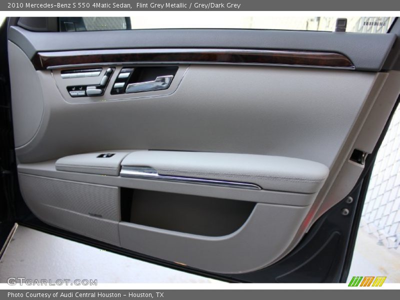 Flint Grey Metallic / Grey/Dark Grey 2010 Mercedes-Benz S 550 4Matic Sedan
