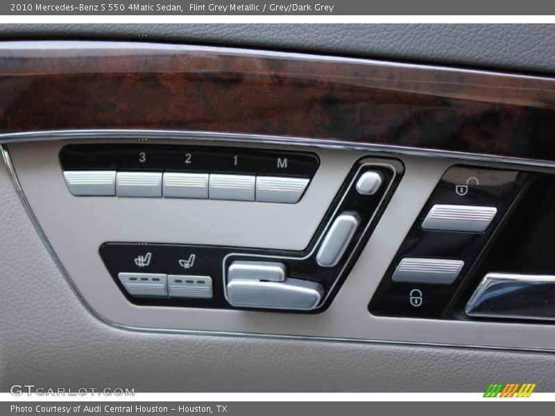 Flint Grey Metallic / Grey/Dark Grey 2010 Mercedes-Benz S 550 4Matic Sedan