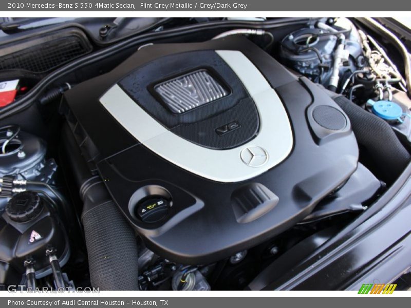 Flint Grey Metallic / Grey/Dark Grey 2010 Mercedes-Benz S 550 4Matic Sedan