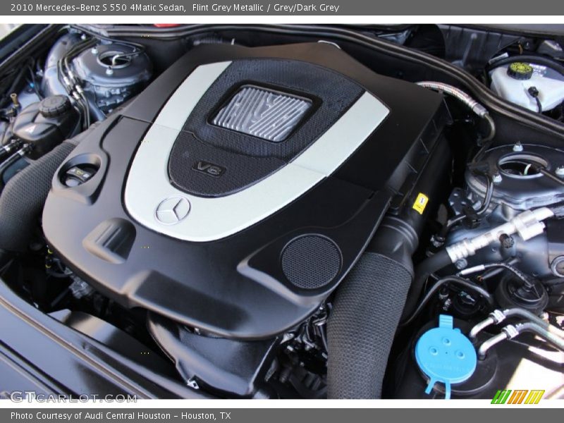 Flint Grey Metallic / Grey/Dark Grey 2010 Mercedes-Benz S 550 4Matic Sedan