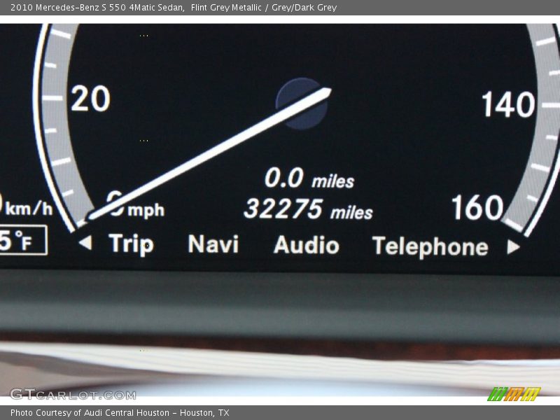 Flint Grey Metallic / Grey/Dark Grey 2010 Mercedes-Benz S 550 4Matic Sedan