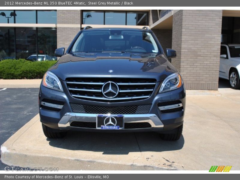 Steel Grey Metallic / Black 2012 Mercedes-Benz ML 350 BlueTEC 4Matic