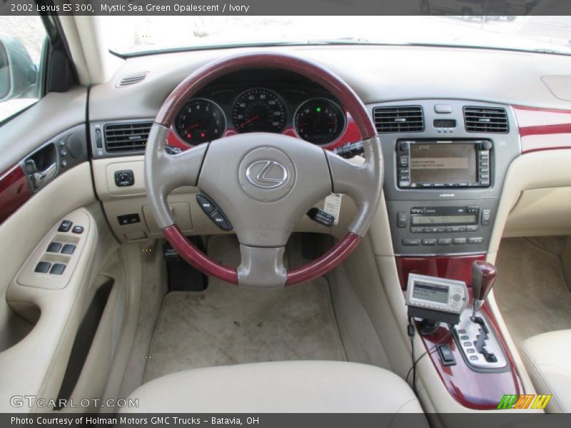 Mystic Sea Green Opalescent / Ivory 2002 Lexus ES 300