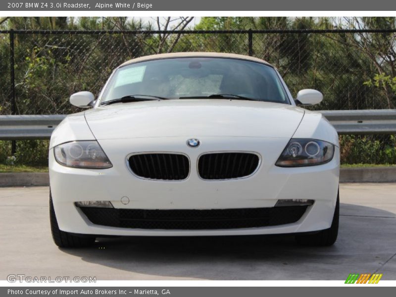 Alpine White / Beige 2007 BMW Z4 3.0i Roadster